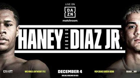 DAZN Haney vs. Diaz Jr. commercials
