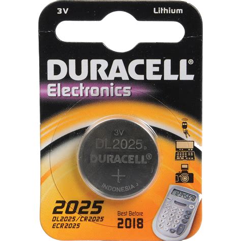 DURACELL 3V Lithium 2025 Button Battery logo