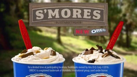 Dairy Queen Blizzard TV commercial - Smores and Oreo Smores