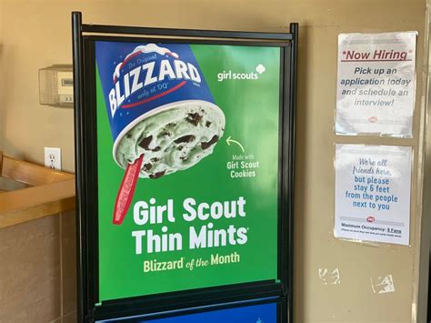 Dairy Queen Girl Scout Thin Mints Blizzard logo