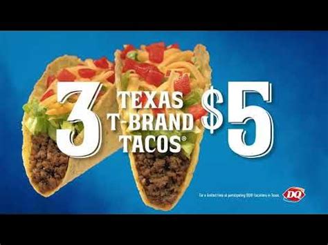 Dairy Queen Texas T-brand Tacos TV Spot, 'Three for $5: A Lot of Crunch' Song by Josh Abbott