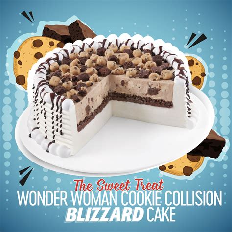 Dairy Queen Wonder Woman Cookie Collision Blizzard logo
