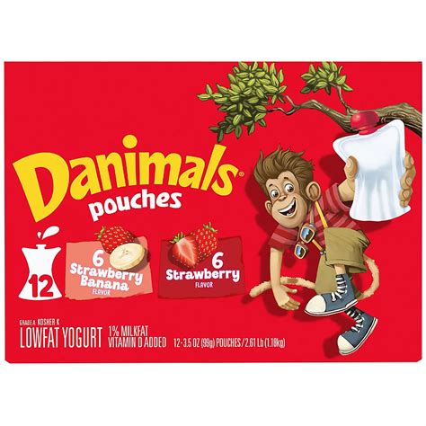 Danimals Pouches Strawberry Banana