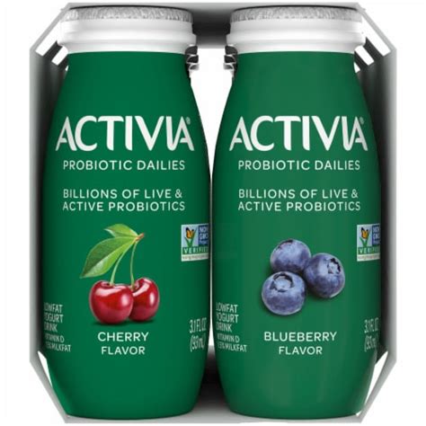 Dannon Activia Dailies Probiotic Drink Blueberry logo
