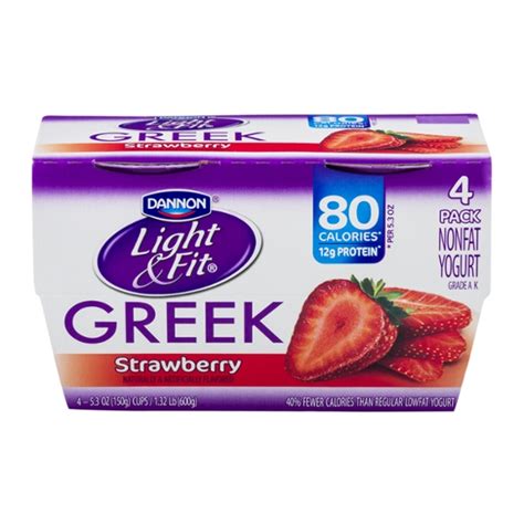 Dannon Light & Fit Greek Berries & Cream logo