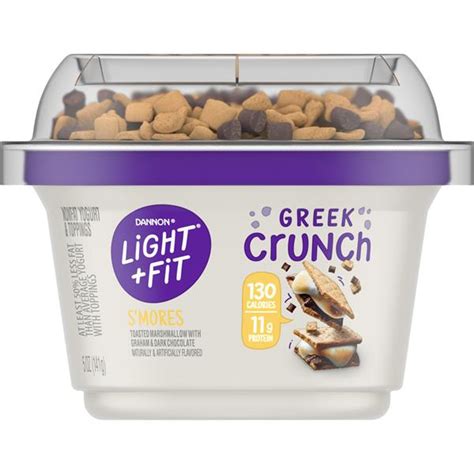 Dannon Light & Fit Greek Crunch S'mores logo