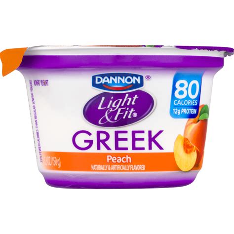 Dannon Light & Fit Greek Peach logo