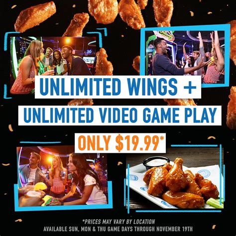 Dave and Buster's All You Can Eat Wings commercials