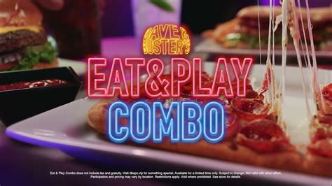 Dave and Buster's Eat and Play Combo commercials