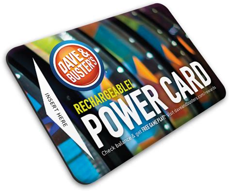 Dave and Buster's Game Card