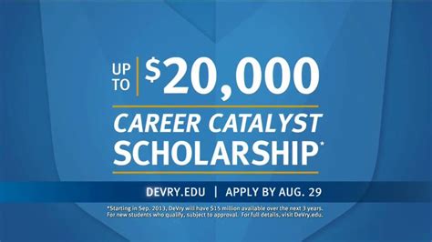 DeVry University Career Catalyst Scholarship TV Spot, 'Now's the Time'