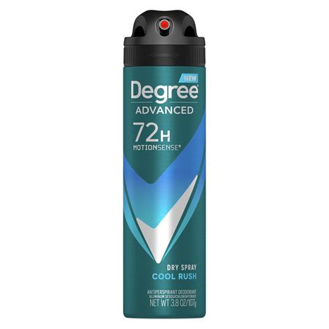 Degree Deodorants Cool Rush Advanced 72H MotionSense Dry Spray logo