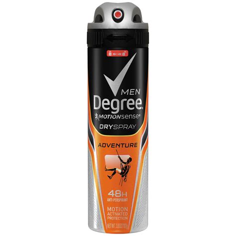 Degree Deodorants Men MotionSense Adventure Dry Spray commercials