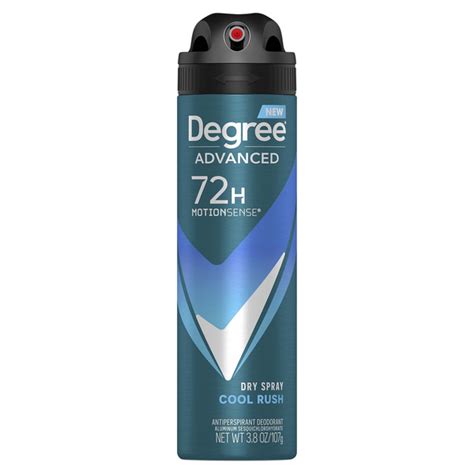Degree Deodorants Motion Sense Dry Spray Cool Rush commercials