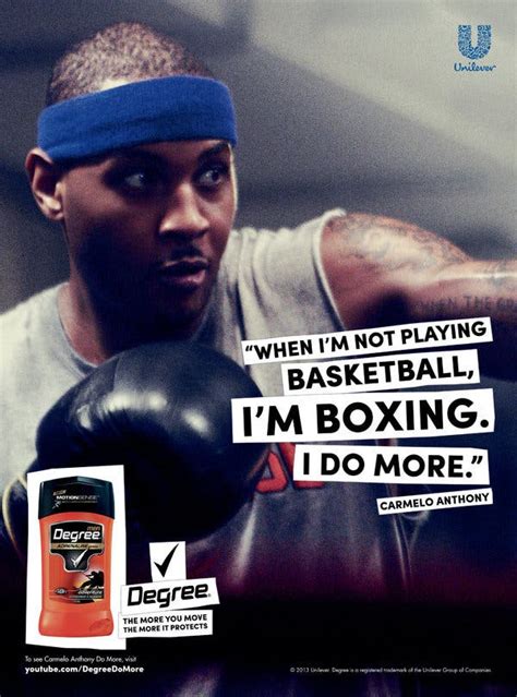 Degree Deodorants TV Commercial Featuring Carmelo Anthony created for Degree Deodorants