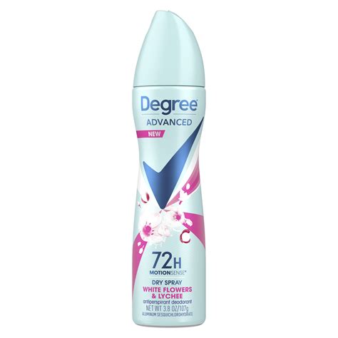 Degree Deodorants Women MotionSense Dry Spray Antiperspirant, Shower Clean logo