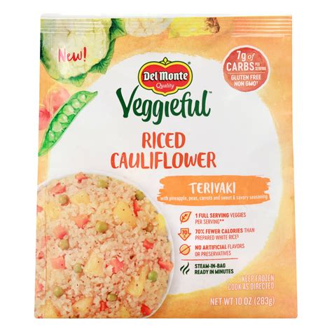 Del Monte Veggieful Riced Cauliflower and Broccoli logo