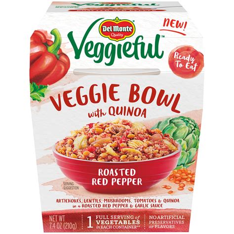 Del Monte Veggieful Veggie Bowl With Quinoa: Roasted Red Pepper logo