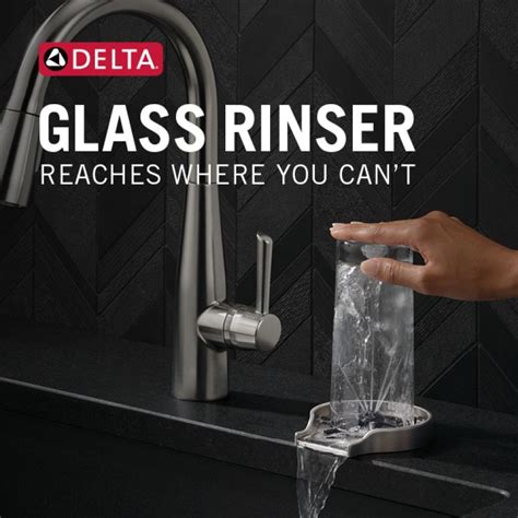 Delta Faucet Glass Rinser logo