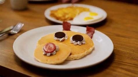 Dennys Rudolph Pancakes TV commercial - Syrup Discovery