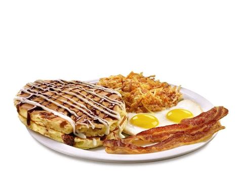 Denny's Sticky Bun Pancake Breakfast logo