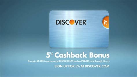 Discover Card TV commercial - Cash Back at Restaurants