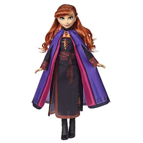 Disney Frozen (Hasbro) Frozen 2 Anna Fashion Doll with Long Red Hair & Movie Outfit logo