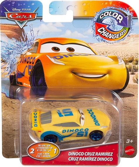 Disney Pixar Cars (Mattel) Color Changers Dinoco Cruz Ramirez logo