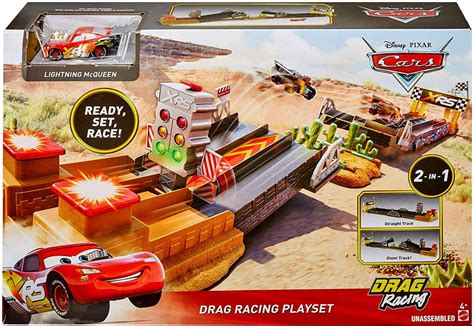Disney Pixar Cars XRS Drag Racing Playset TV commercial - Cool Flames