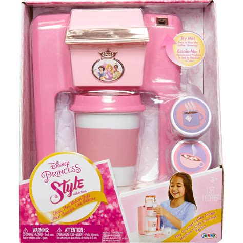 Disney Princess (Jakks Pacific) Style Collection Play Gourmet Coffee Maker 4 Piece Set
