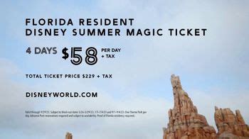 Disney World TV Spot, 'Thrill: Summer Magic Ticket'