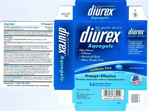 Diurex Water Pills commercials