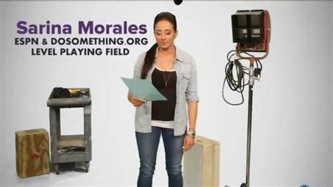 Do Something Organization TV Spot, 'ESPN: Sports Equipment Drive' featuring Sarina Morales