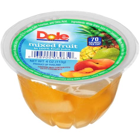 Dole Fruit Bowls Mixed Fruit logo