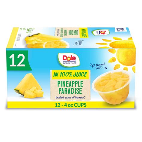 Dole Fruit Bowls: Pineapple Tidbits logo