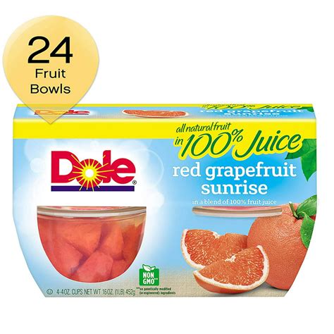 Dole Fruit Bowls: Red Grapefruit Sunrise logo