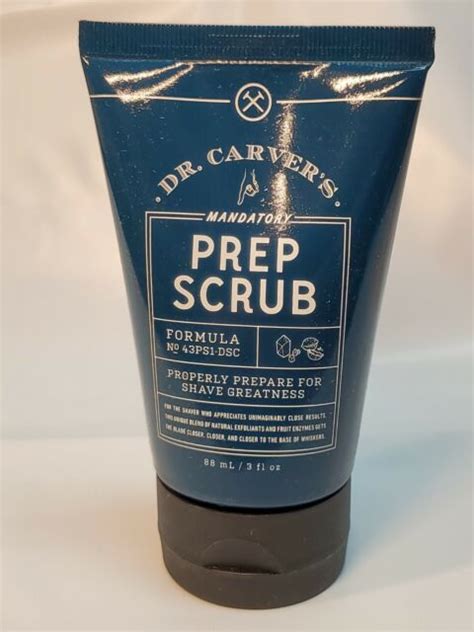 Dollar Shave Club Dr. Carver's Mandatory Prep Scrub logo