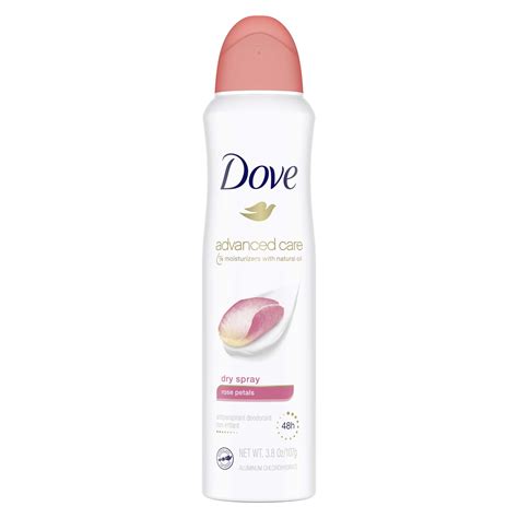Dove (Deodorant) Dove Advanced Care Rose Petals Dry Spray Antiperspirant logo