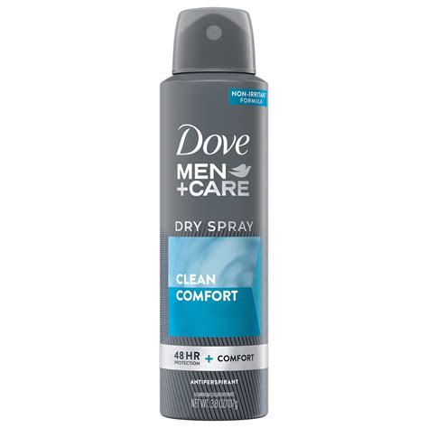 Dove Men+Care (Deodorant) Clean Comfort Dry Spray Antiperspirant commercials