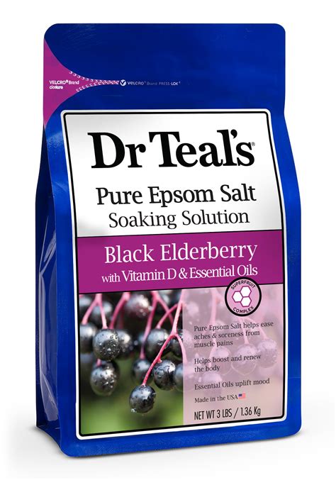 Dr Teal's Black Elderberry Pure Epsom Salt Soaking Solution commercials