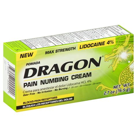 Dragon Pain Numbing Cream commercials