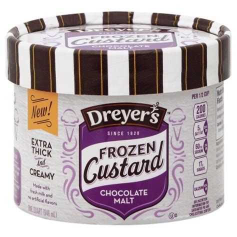 Dreyers Frozen Custard Chocolate Malt