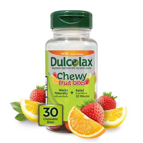 Dulcolax Assorted Fruit Chewy Fruit Bites logo