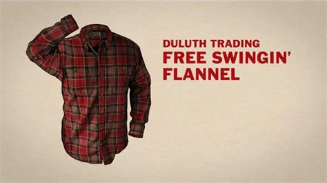 Duluth Trading Company Free Swingin Flannel TV commercial - Let Freedom Swing