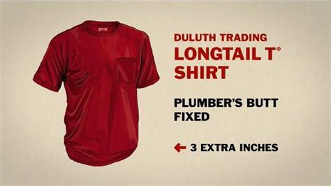 Duluth Trading Company LongTail T Shirt TV commercial - How to Un-Plumber a Butt