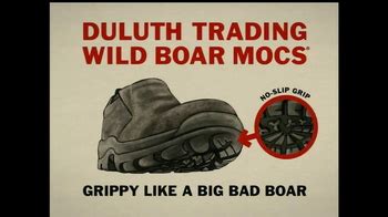 Duluth Trading Wild Boar Mocs TV Spot, 'Grippy Like a Big Bad Boar'
