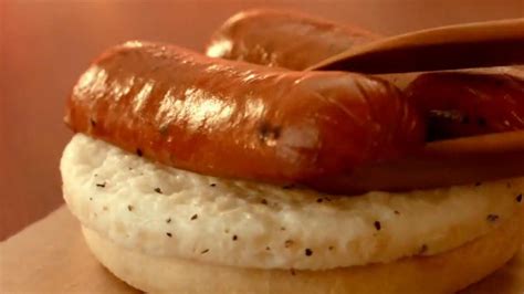 Dunkin Donuts Spicy Smoked Sausage Breakfast Sandwich TV commercial
