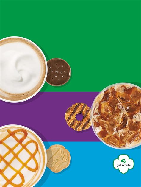 Dunkin' Girl Scouts Trefoils Shortbread Cappuccino logo