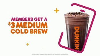 Dunkin Rewards TV commercial - Attention: $3 Medium Cold Brew