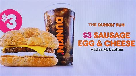 Dunkin' Sausage Egg and Cheese logo